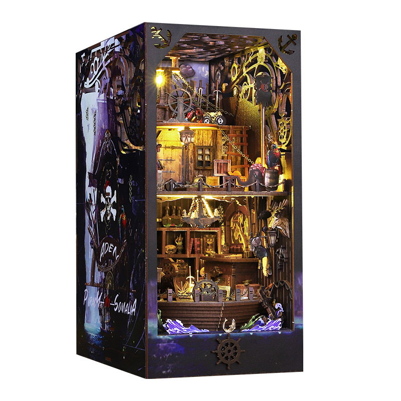 Diy Miniature Dollhouse Kit Book Nook - 2014 buku DIY Nook boneka rumah