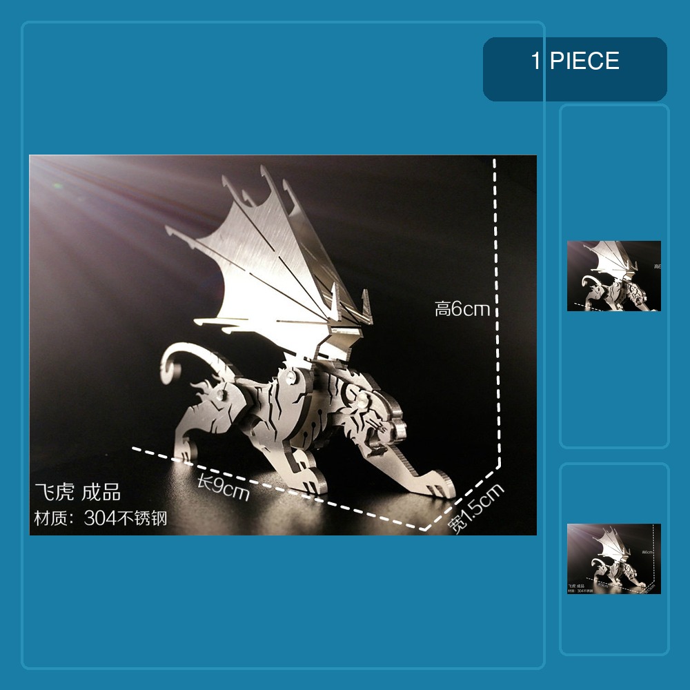 Metal 3D Puzzle Stainless Model Kit - Puzzle logam 3D untuk anak-anak dan