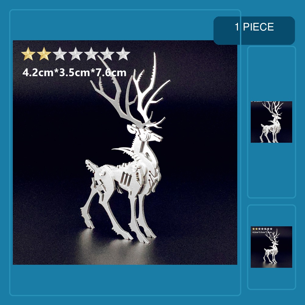 Metal 3D Puzzle Stainless Model Kit - Puzzle logam 3D untuk anak-anak dan